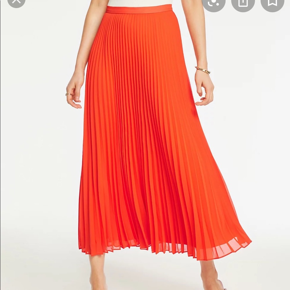 Ann Taylor Pleated Maxi Skirt